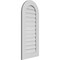 Ekena Millwork Round Top Surface Mount PVC Gable Vent: Functional, w/ 3-1/2"W x 1"P Standard Frame, 18"W x 40"H GVPRT18X4001SF - alternate 3